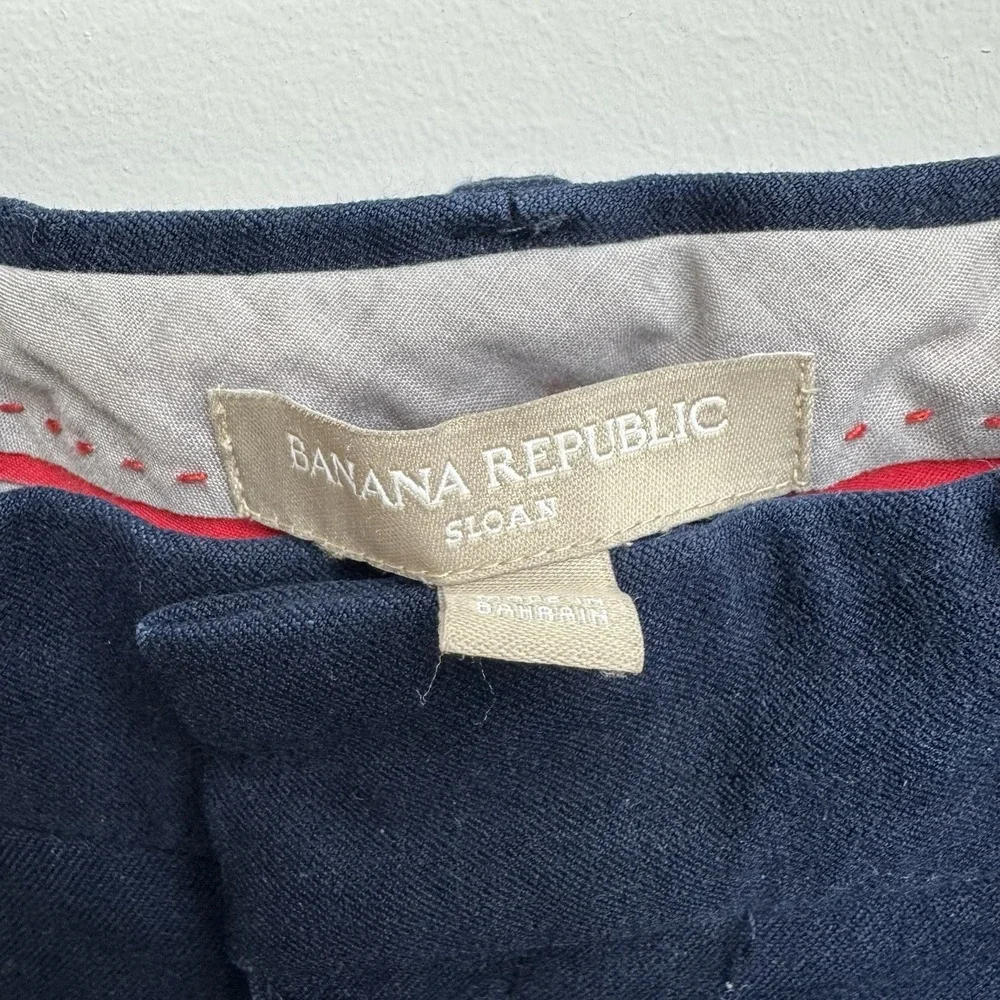 Banana Republic Women's Sloan Dress Pants Navy Blue Size 2‎ Trousers Casual